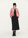 INTO THE EAST 25 Autumn/Winter Pink Embroidered Button Tussah Silk Suit ITE-E1DGAW021PK22SU-FEN Pink